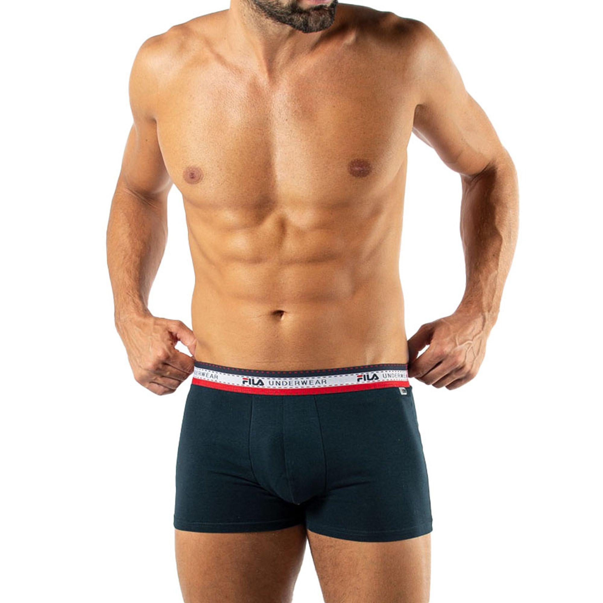 FILA Boxer Casual Stretch Confezione da 4  