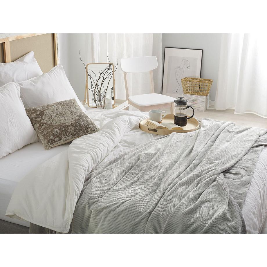 Beliani Moderne Polyester Kuscheldecke  