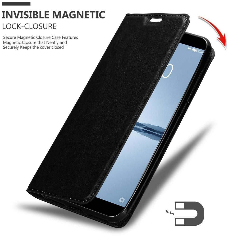 Cadorabo  Housse compatible avec MEIZU 15 - Coque de protection avec fermeture magnétique, fonction de support et compartiment pour carte 