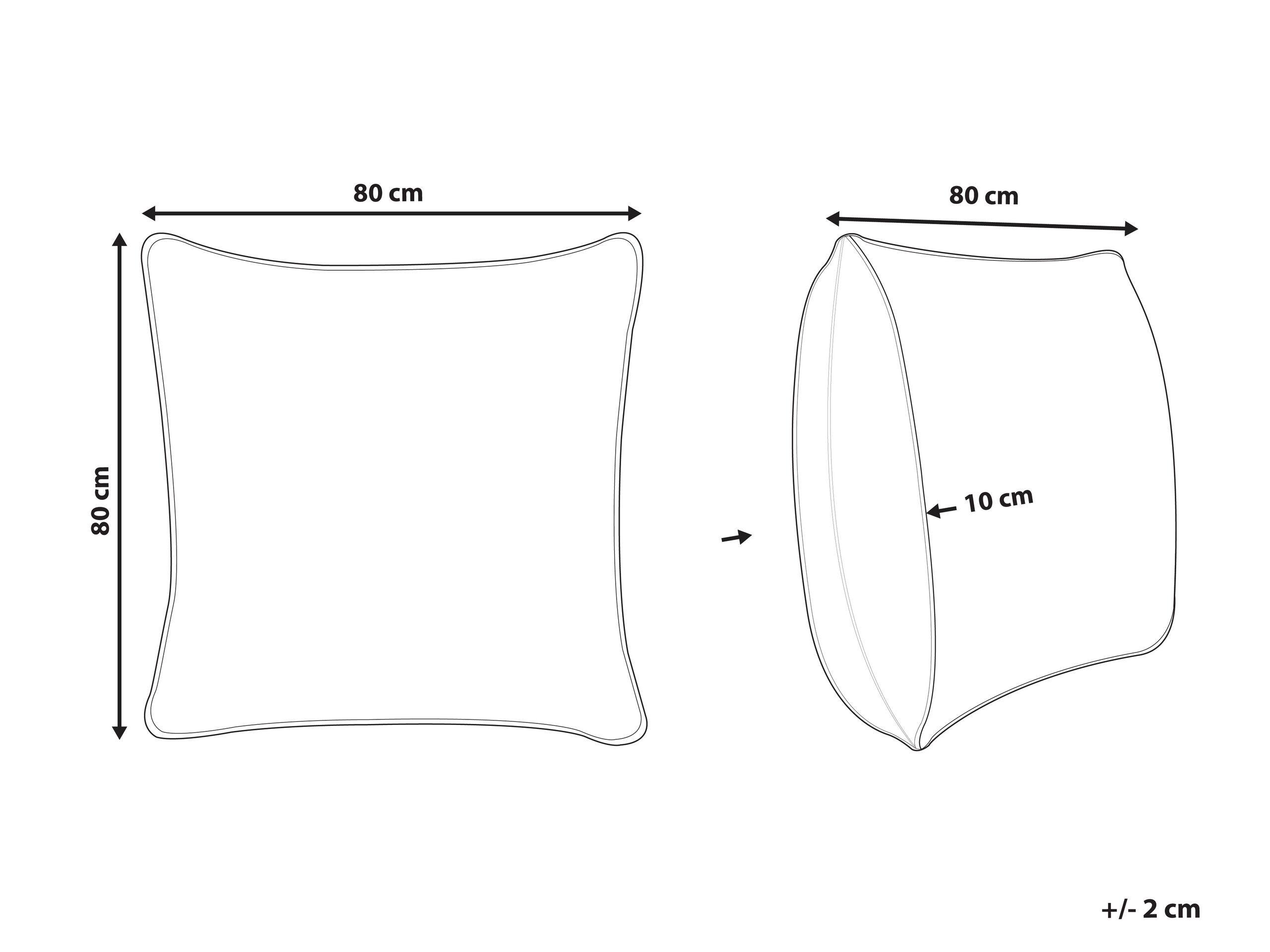Beliani Cuscino Lyocell TRIGLAV  