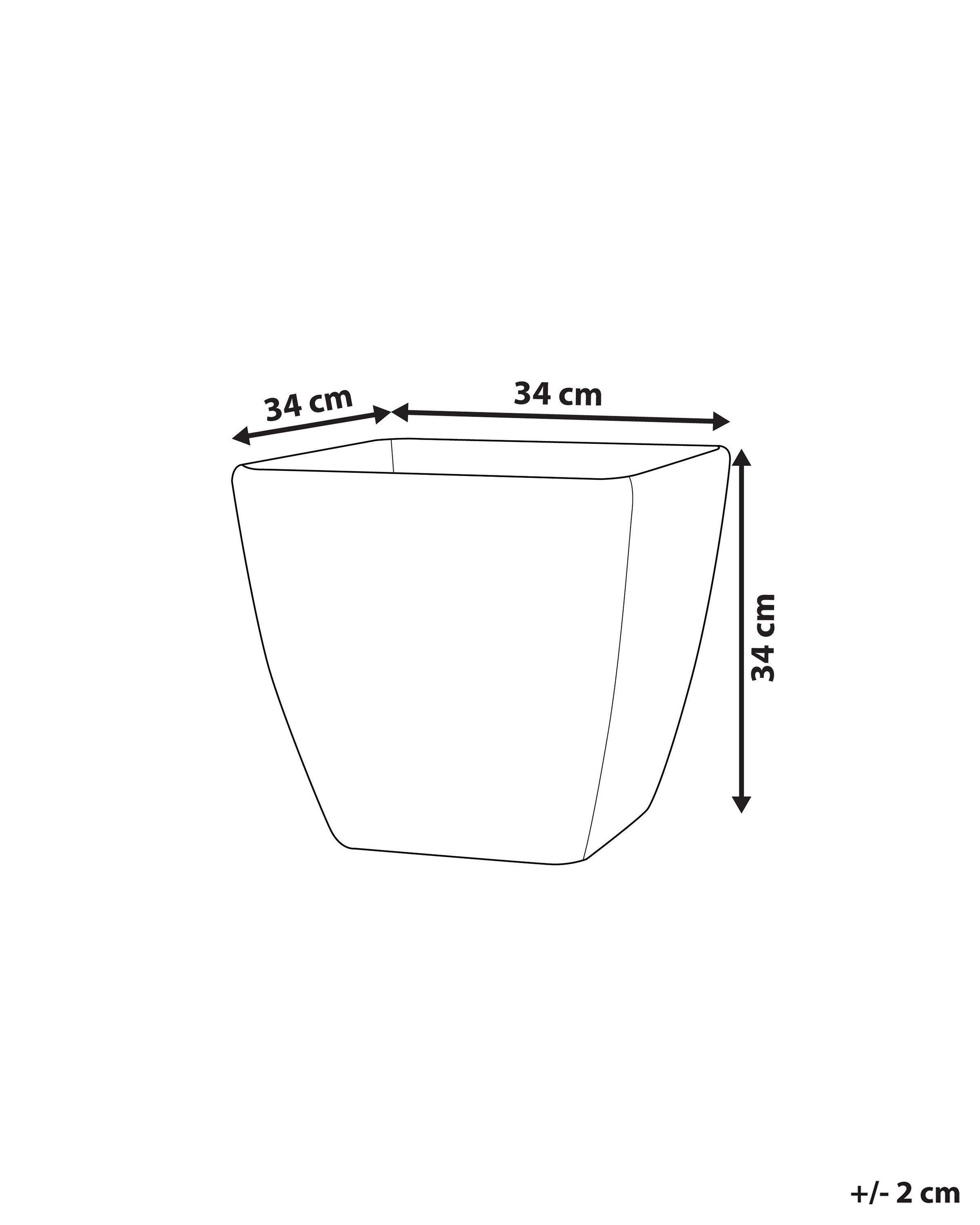 Beliani Vaso per piante piccole en Poliresina Industriale ZELI  