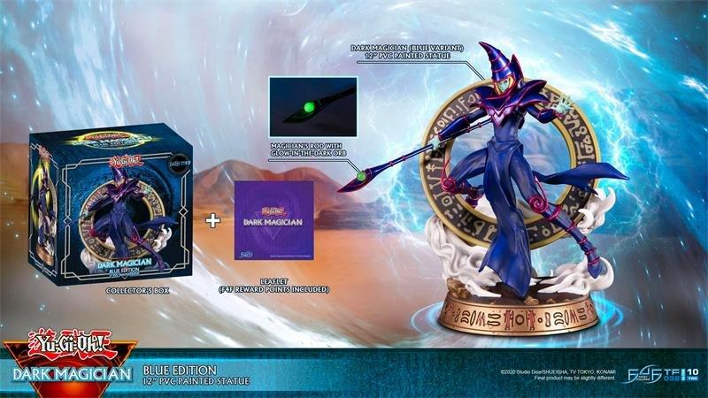 First 4 Figures  Figur: Yu-Gi-Oh! Dark Magician (Blue Edition) (29 cm) 