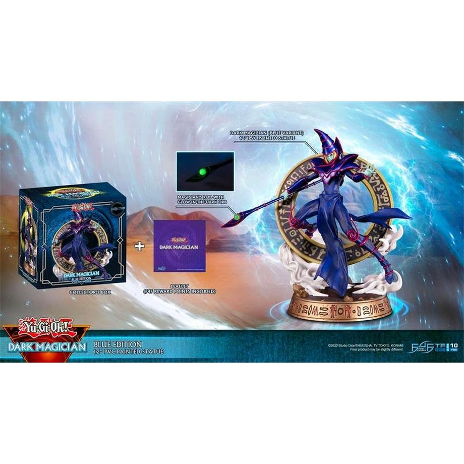 First 4 Figures  Figur: Yu-Gi-Oh! Dark Magician (Blue Edition) (29 cm) 