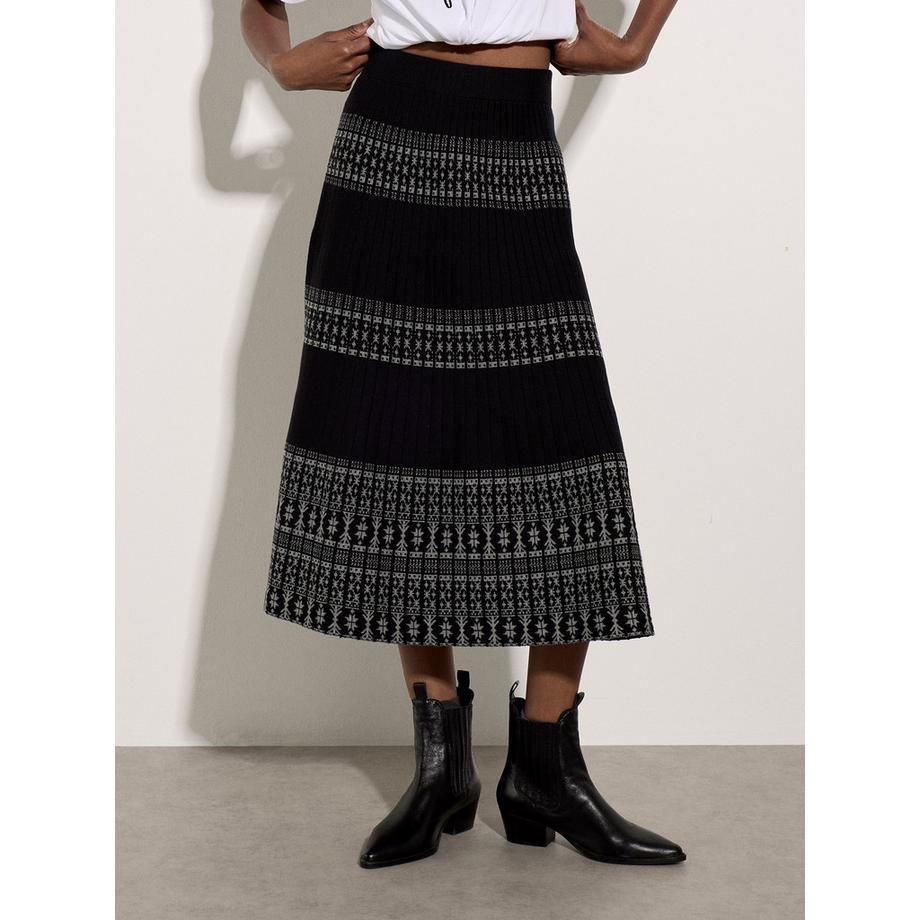 APRICOT Jupe midi à motifs bohèmes  