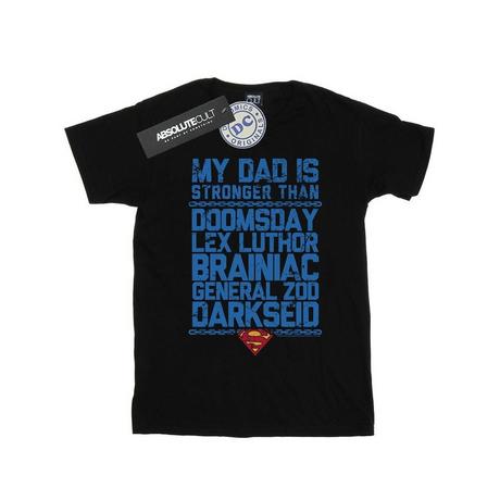 DC COMICS  Tshirt MY DAD IS STRONGER THAN 