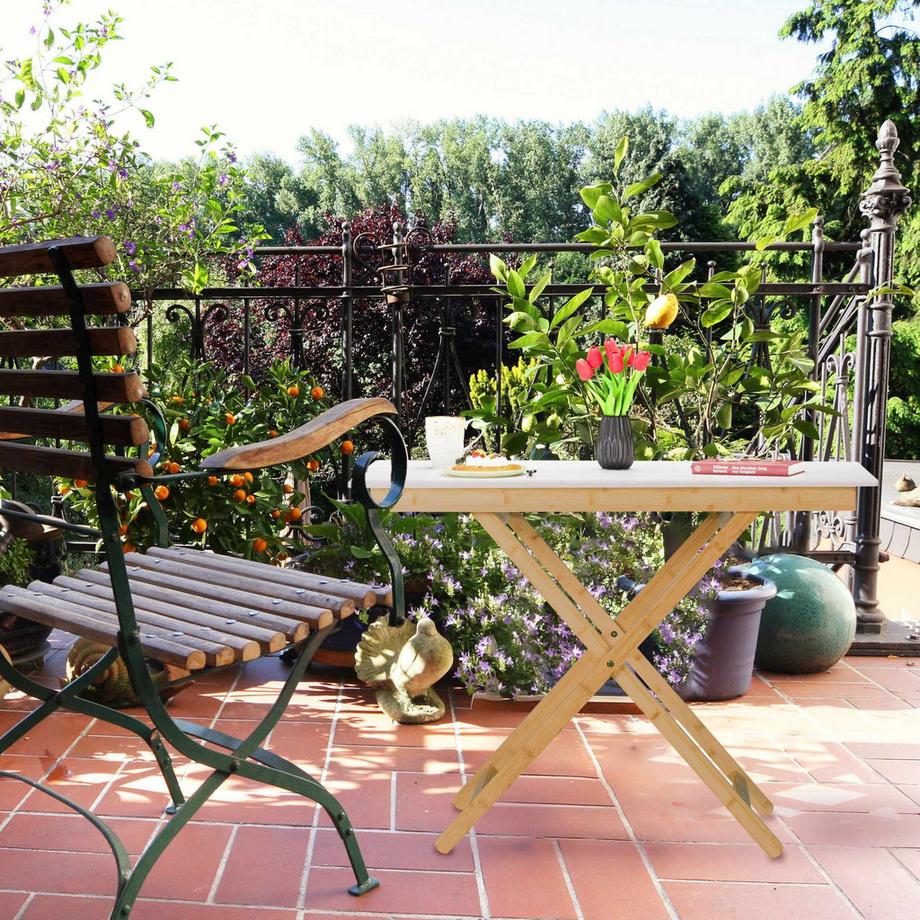 B2X Klapptisch Bambus höhenverstellbar  