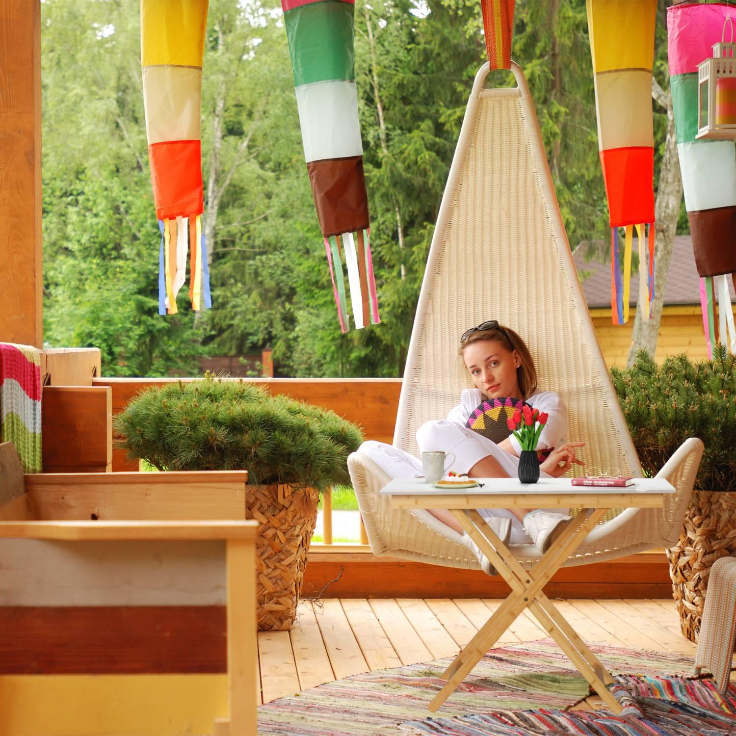 B2X Klapptisch Bambus höhenverstellbar  