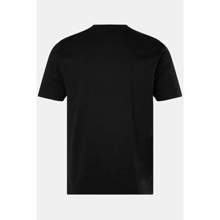 JP1880  T-shirt manches courtes et col rond, imprimé dans le dos noir 