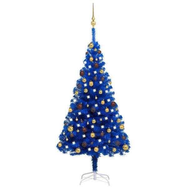 VidaXL Arbre de Noël artificiel avec décoration  