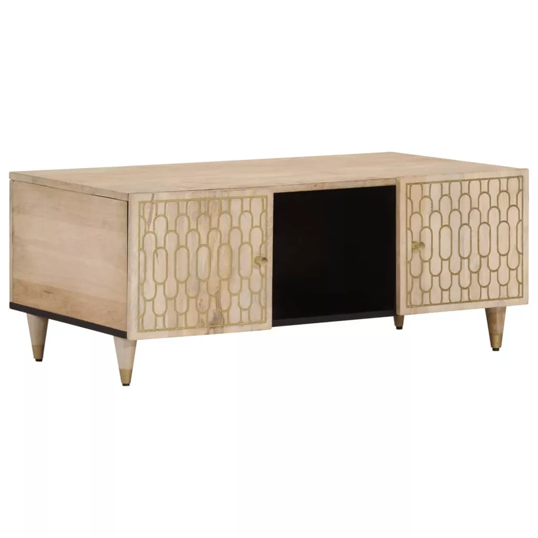 Table basse 100x54x40 cm bois de manguier massif - Vidaxl