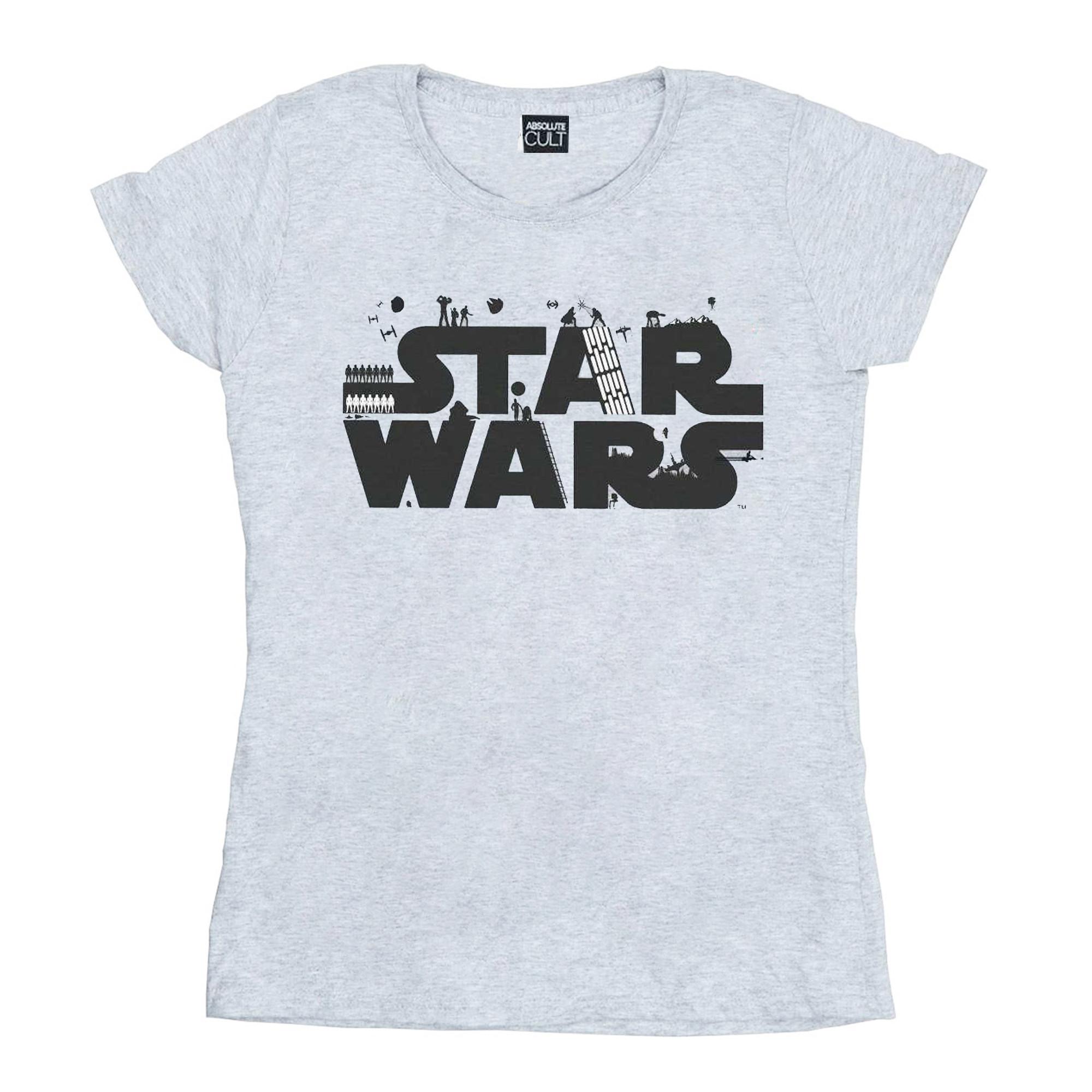 STAR WARS Star Wars Logo T-Shirt Stampata  