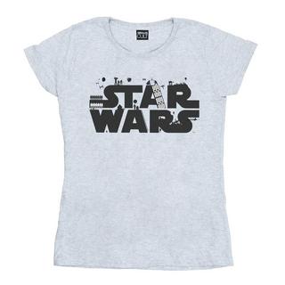 STAR WARS Star Wars Logo T-Shirt Stampata  