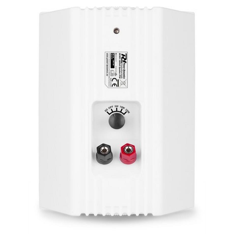 Power Dynamics  BC40V haut-parleur 2-voies Blanc Avec fil 100 W 