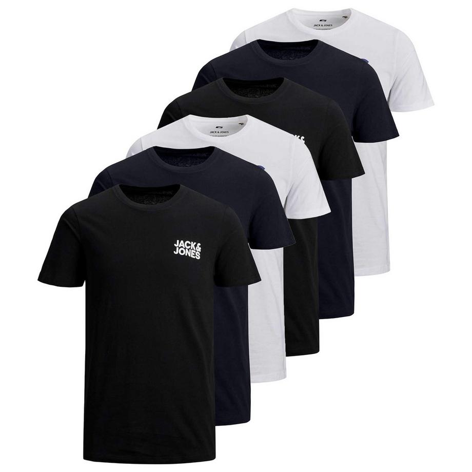 Maglietta Uomini Confezione da 6 Vestibilità confortevole-JJECORP LOGO TEE O-NECK 3PK