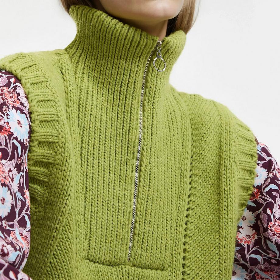 La Redoute Collections Pull sans manches col camionneur  