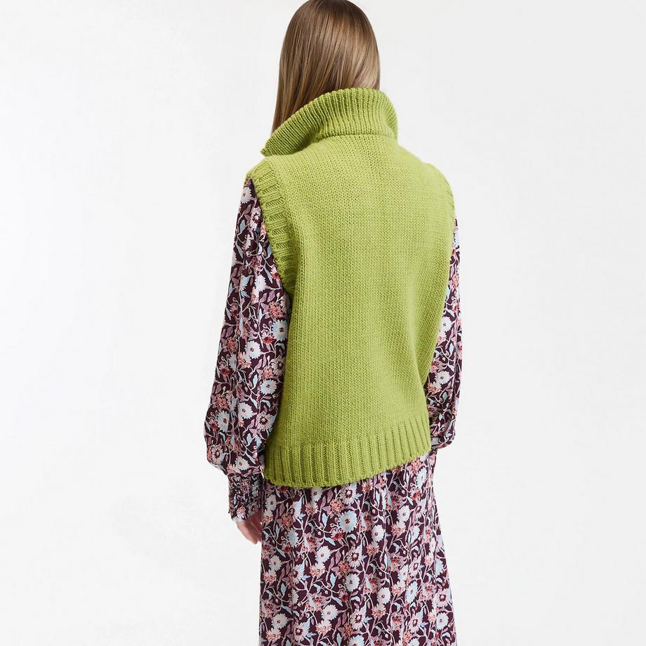 La Redoute Collections Pull sans manches col camionneur  