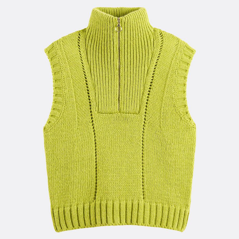 La Redoute Collections Pull sans manches col camionneur  