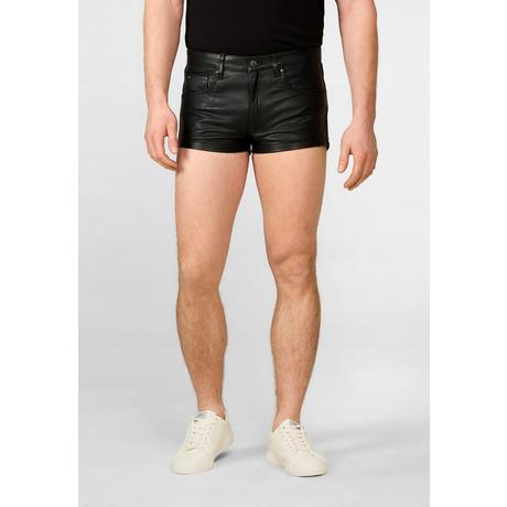 RICANO  Shorts en cuir pour hommes, en cuir de vache ciré de haute qualité. 