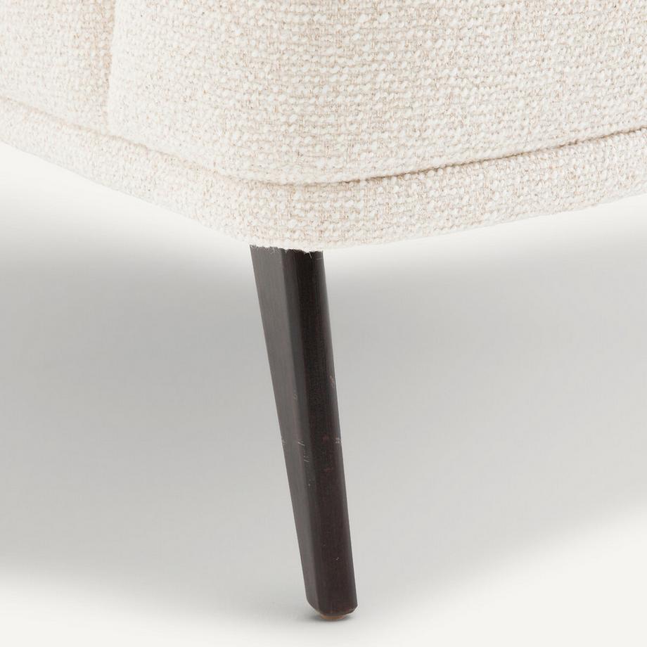 AM.PM Fauteuil teinté noyer en tissu texturé  