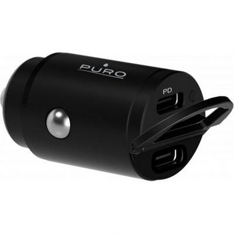 Puro®  Double Chargeur voiture USB C+C PD 30w 