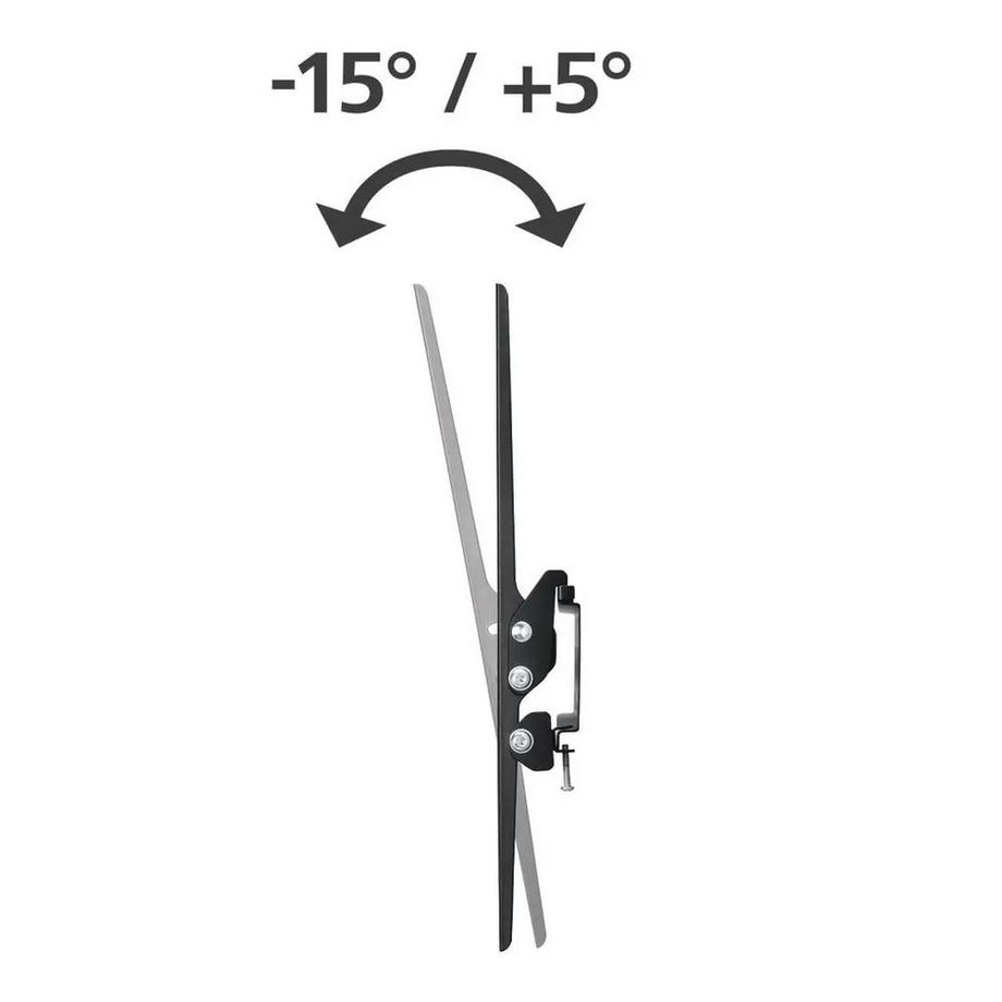 hama  HAMA TV-Wandhalterung, neigbar, VESA bis 400 x 400, 75 Zoll, Schwarz 