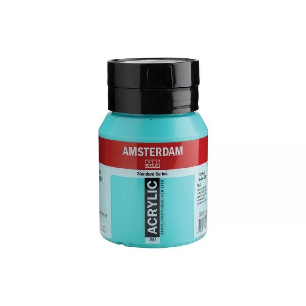 AMSTERDAM Peinture acrylique 500ml 17726612 turquoise 661
