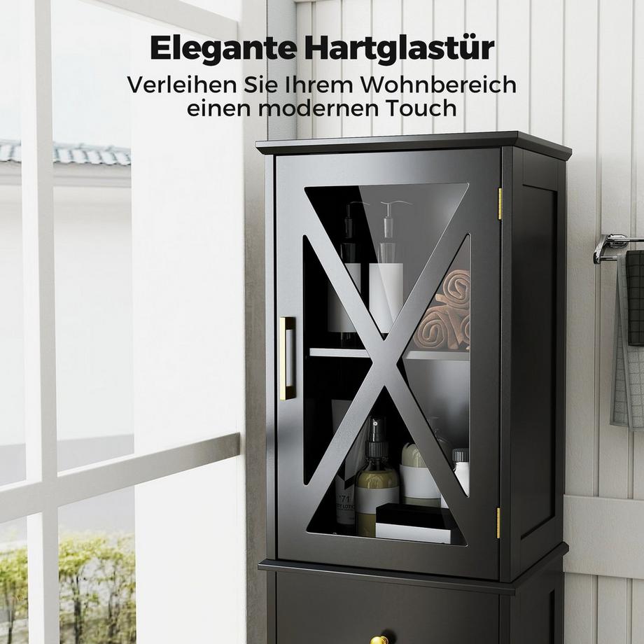 Northix Badezimmerschrank mit verstellbaren Regalen  