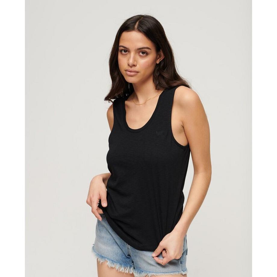 Superdry Canottiera con Scollo a Paletta  