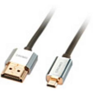 LINDY  CROMO Slim High Speed HDMI to micro HDMI Cable with Ethernet - Video-Audio-Netzwerkkabel - HDMI 
