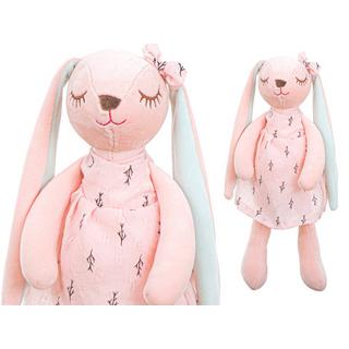 Pricenet  Peluche mascotte lapin rose 35cm 