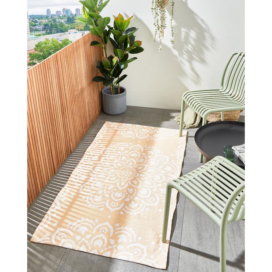 Beliani Tapis d'extérieur en Polypropylène  KARWAR  