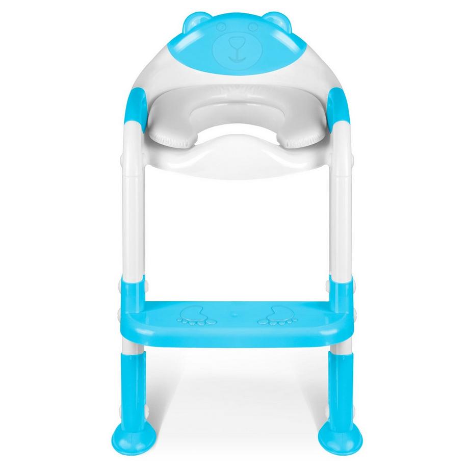 B2X Sedile WC con scala e motivo orso Ricokids 729200 Blu  