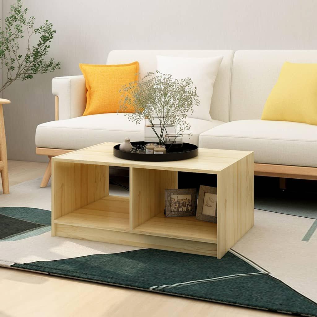 VidaXL Table basse bois de pin  