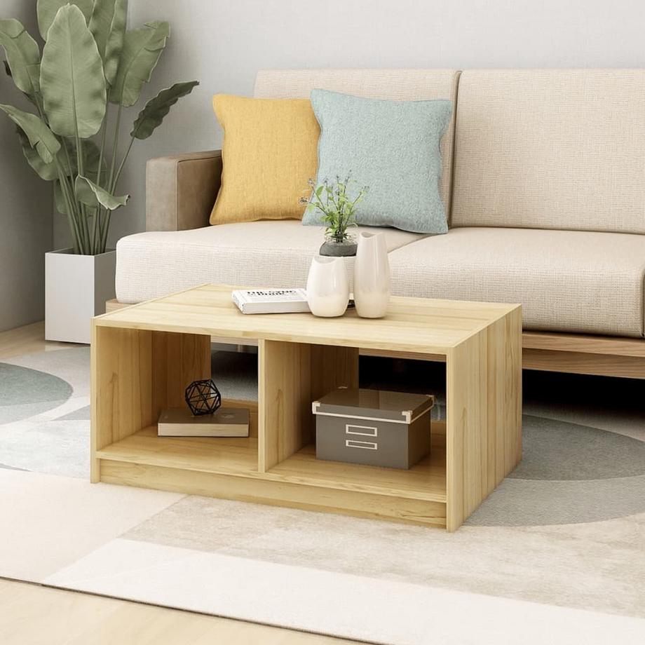 VidaXL Table basse bois de pin  