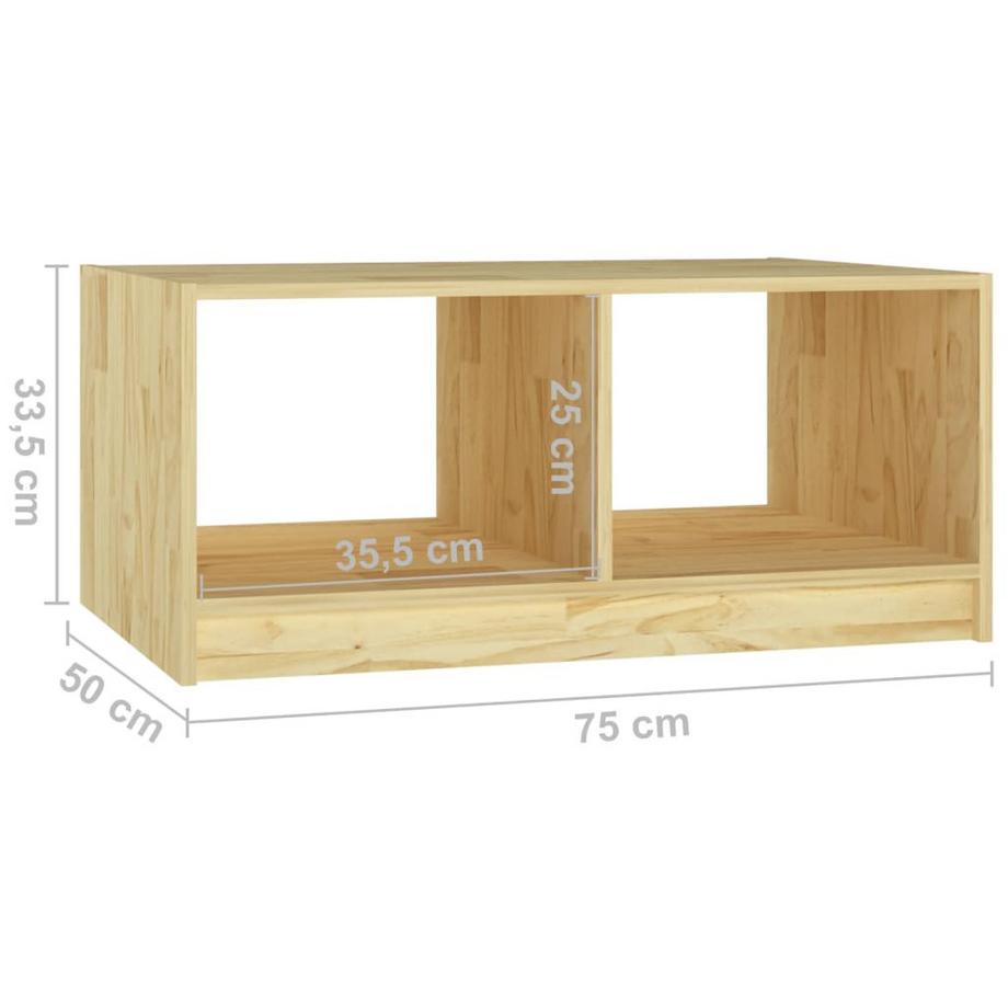 VidaXL Table basse bois de pin  