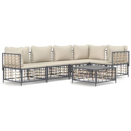 VidaXL Garten lounge set poly-rattan  