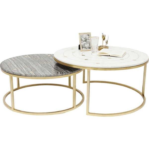 KARE Design Table d'appoint Mystic Round (2/ensemble)  