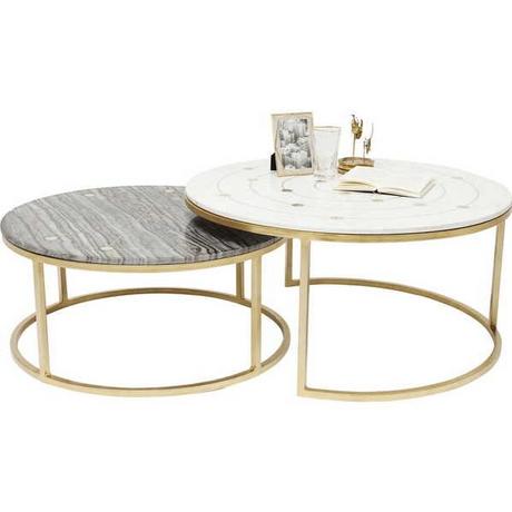 KARE Design Table d'appoint Mystic Round (2/ensemble)  