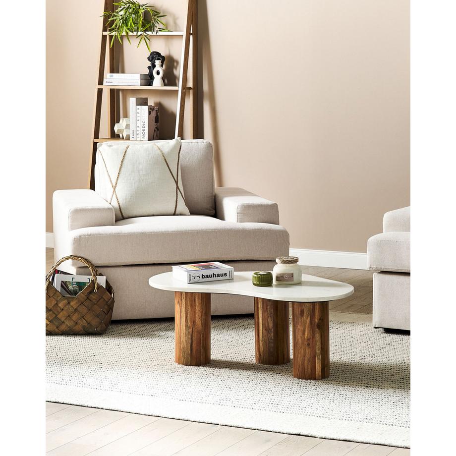 Beliani Sessel 2er Set aus Stoff Klassisch ALLA  