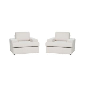 Lot de 2 fauteuils en Tissu Traditionnel ALLA