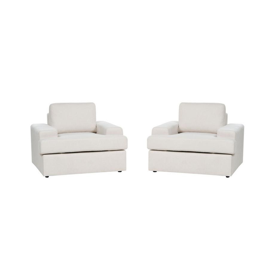 Beliani Sessel 2er Set aus Stoff Klassisch ALLA  