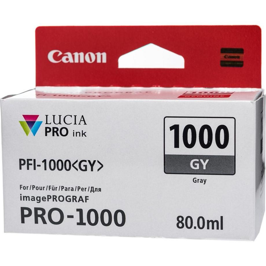 Canon  CANON Tintenpatrone grau PFI-1000 iPF PRO-1000 80ml 