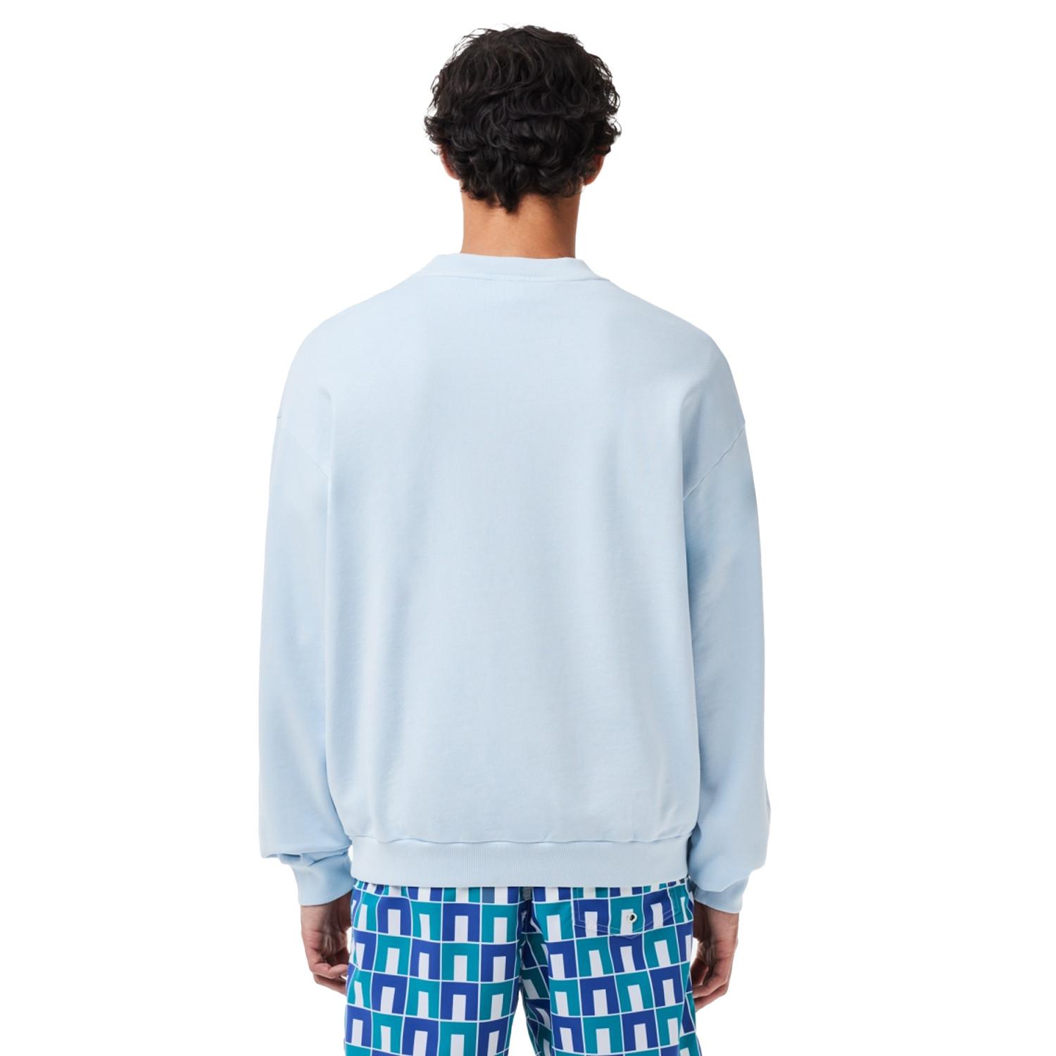 LACOSTE Sweatshirt Loose Fit Logo Brodé  