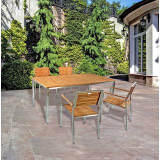 mutoni pleasure Garten Essgruppe Denver I Teak natur (5-tlg)  