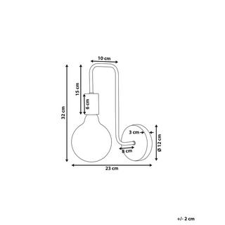 Beliani Lampe murale en Cuivre Moderne SAVENA  