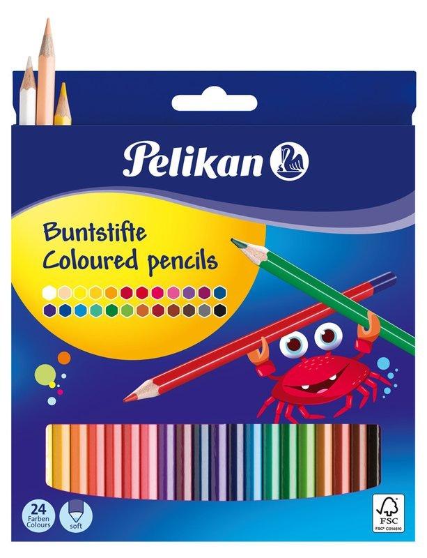 Pelikan PELIKAN Buntstifte sechseckig 724013 24 Farben  