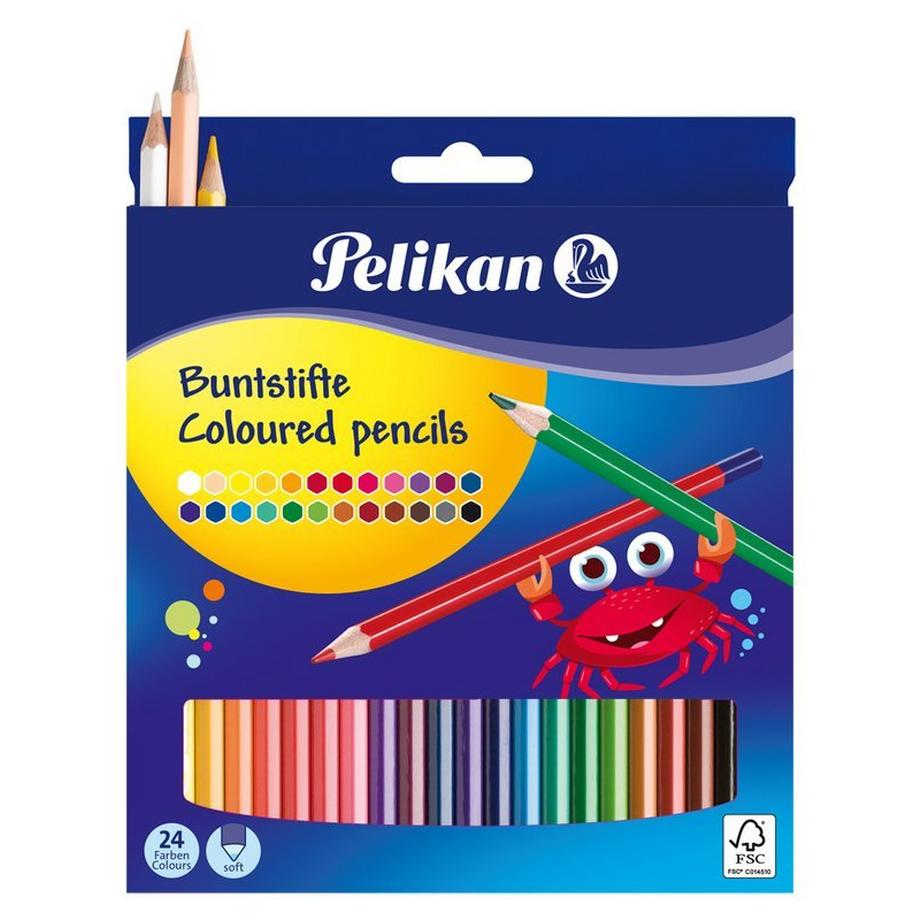 Pelikan PELIKAN Buntstifte sechseckig 724013 24 Farben  