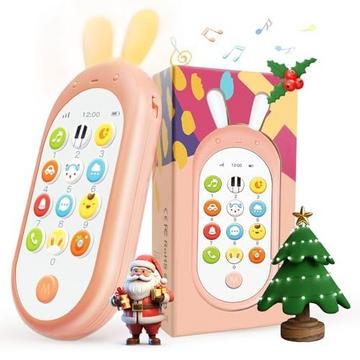 Téléphone pour bébé, téléphone portable jouet pour smartphone avec lumières musicales, son, dialogue de chansons riantes, différentes mélodies