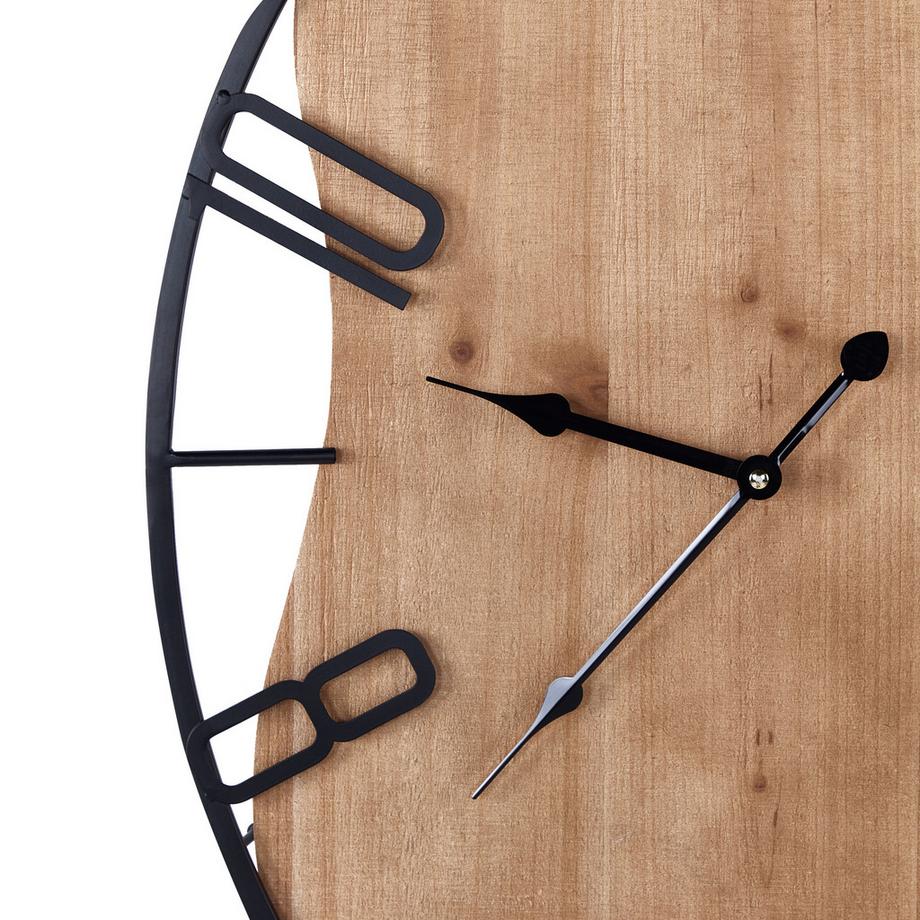 Beliani Wanduhr aus Eisen Rustikal MEYNES  