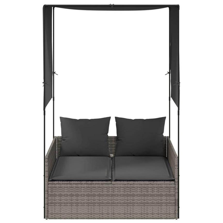VidaXL Chaise longue double rotin synthétique  